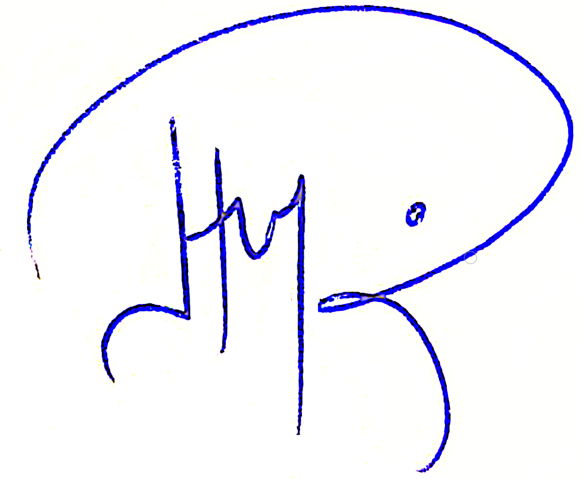 A blue pen drawing of a whale Description automatically generated